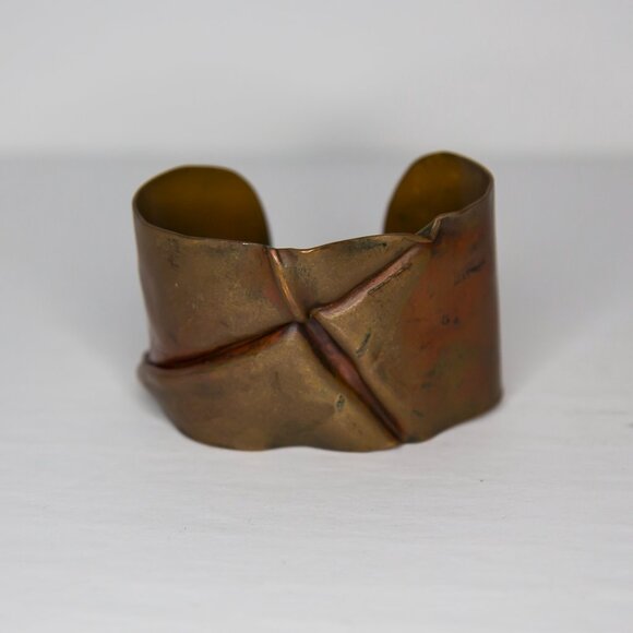 Bronze Cuff Hand Forged Bracelet Bangle Cuff - Picture 1 of 6